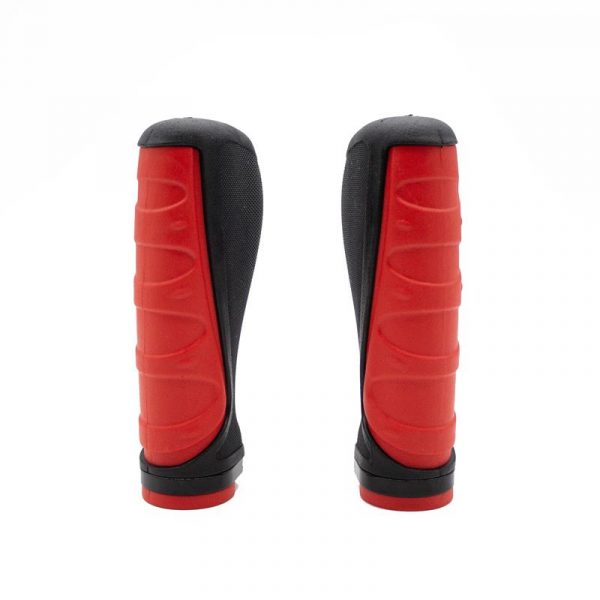 Puños de silicona ergonómicos con bloqueo rojos