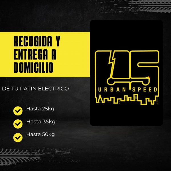 Recogida y entrega a domicilio de tu patinete electrico Hasta 25kgr